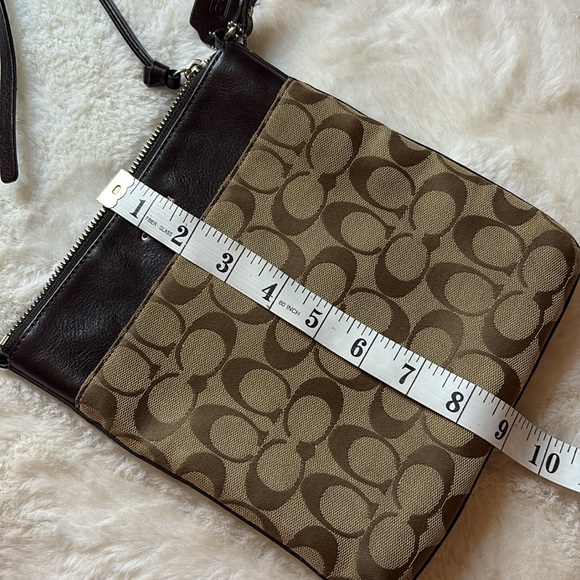 Coach CC Signature Monogram Adjustable Shoulder Strap Crossbody Tote Bag Purse - Picture 17 of 17